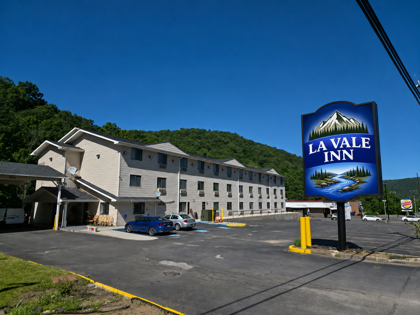 La Vale Inn exterior and sign